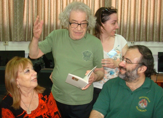 10 Con Beppe Costa, Margalit Matitiahu y Alfredo Pérez Alencart, en Galilea