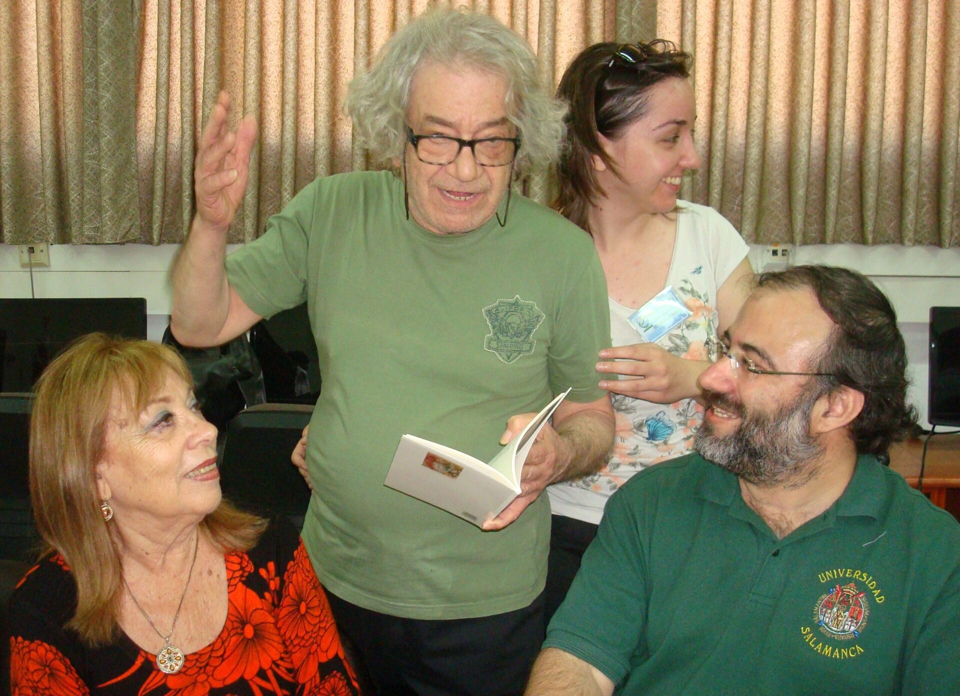 6 Alfredo Pérez Alencart, con Margalit Matitiahu, Beppe Costa y Stefania Battistella, en Galilea (Foto de J. Alencar)