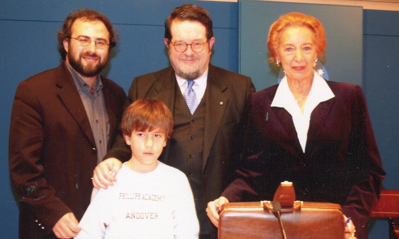 2 Alfredo Pérez Alencart, Santiago Castelo, Pilar Fernández Labrador y José Alfredo