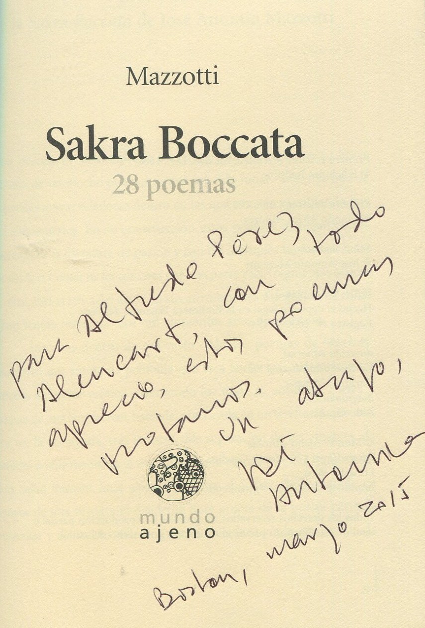 15 Dedicatoria de José Antonio Mazzotti