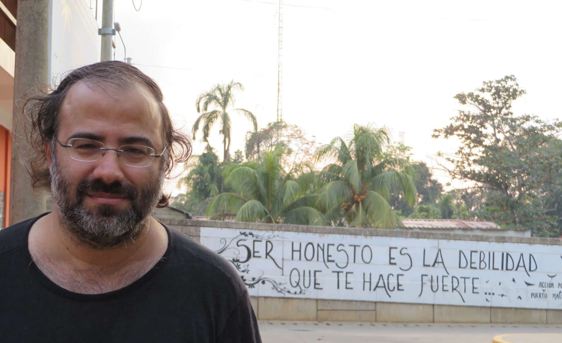 9 Un mural con versos suyos en Puerto Maldonado