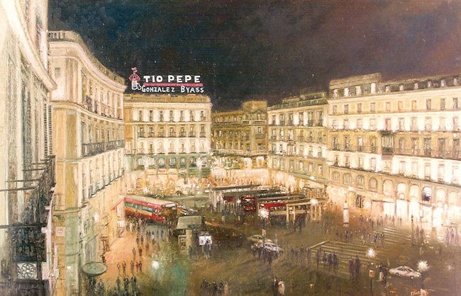 7 Puerta del Sol de noche