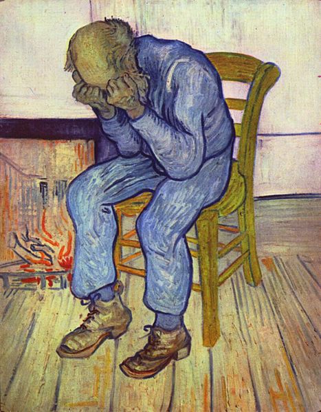 3 Anciano en pena (En el umbral de eternidad), de Van Gogh,