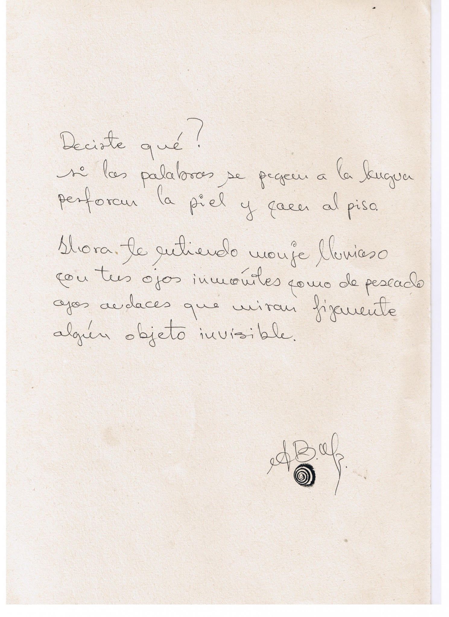 13 Manuscrito de Arturo Bolaños