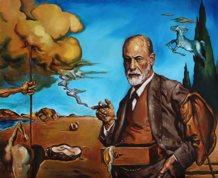 1 Sigmund Freud por Salvador Dalí