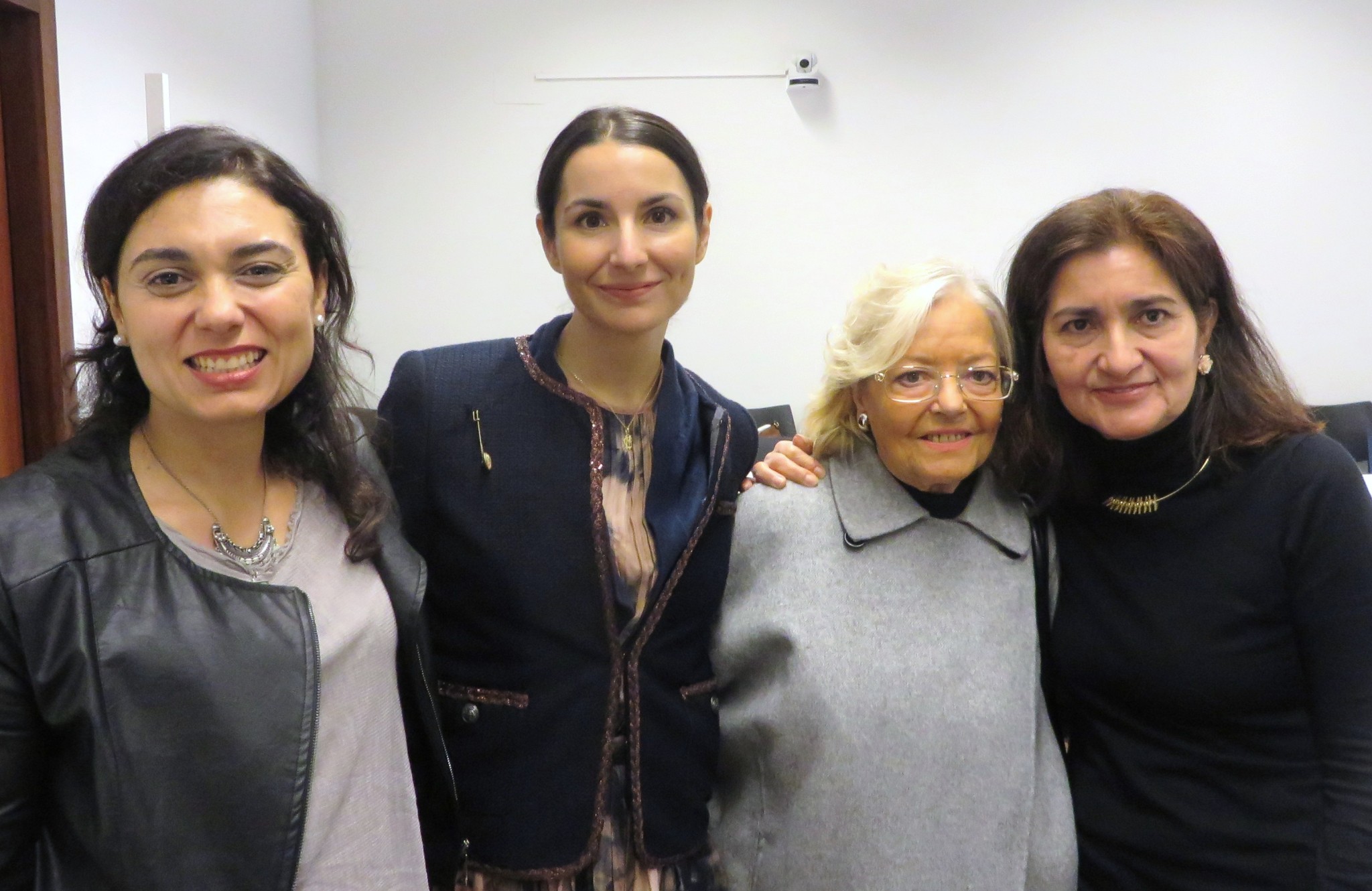 5 Stefania Di Leo, Carmen Palomo, Araceli Sagüillo y Jacqueline Alencar en Salamanca (octubre, 2016)