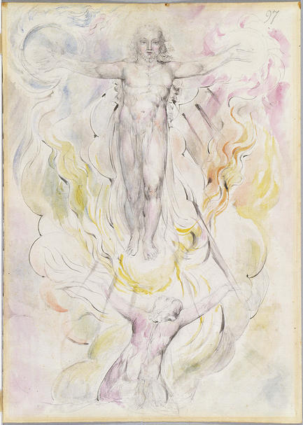 7 Dante adorando a Cristo, de Blake