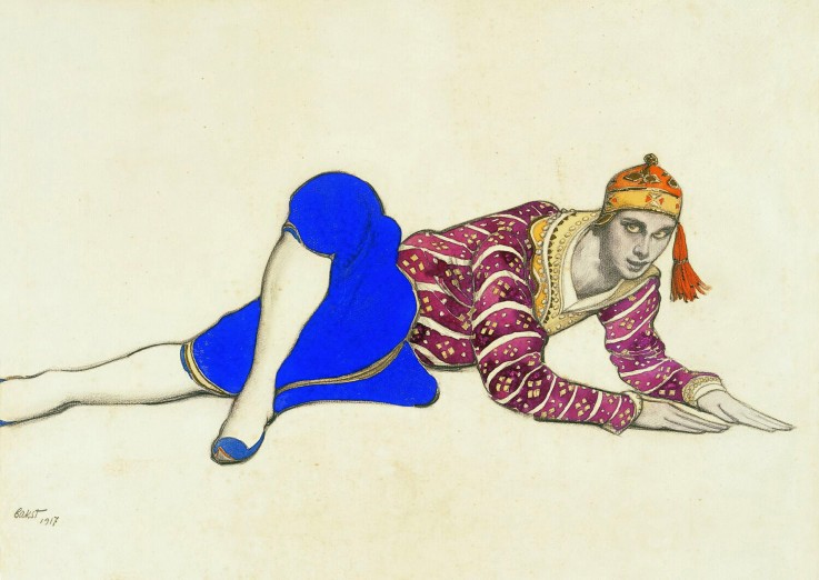 6 Vaslav Nijinsky as Chinese Dancer in Les Orientales, de Leon Nikolajewitsch Bakst