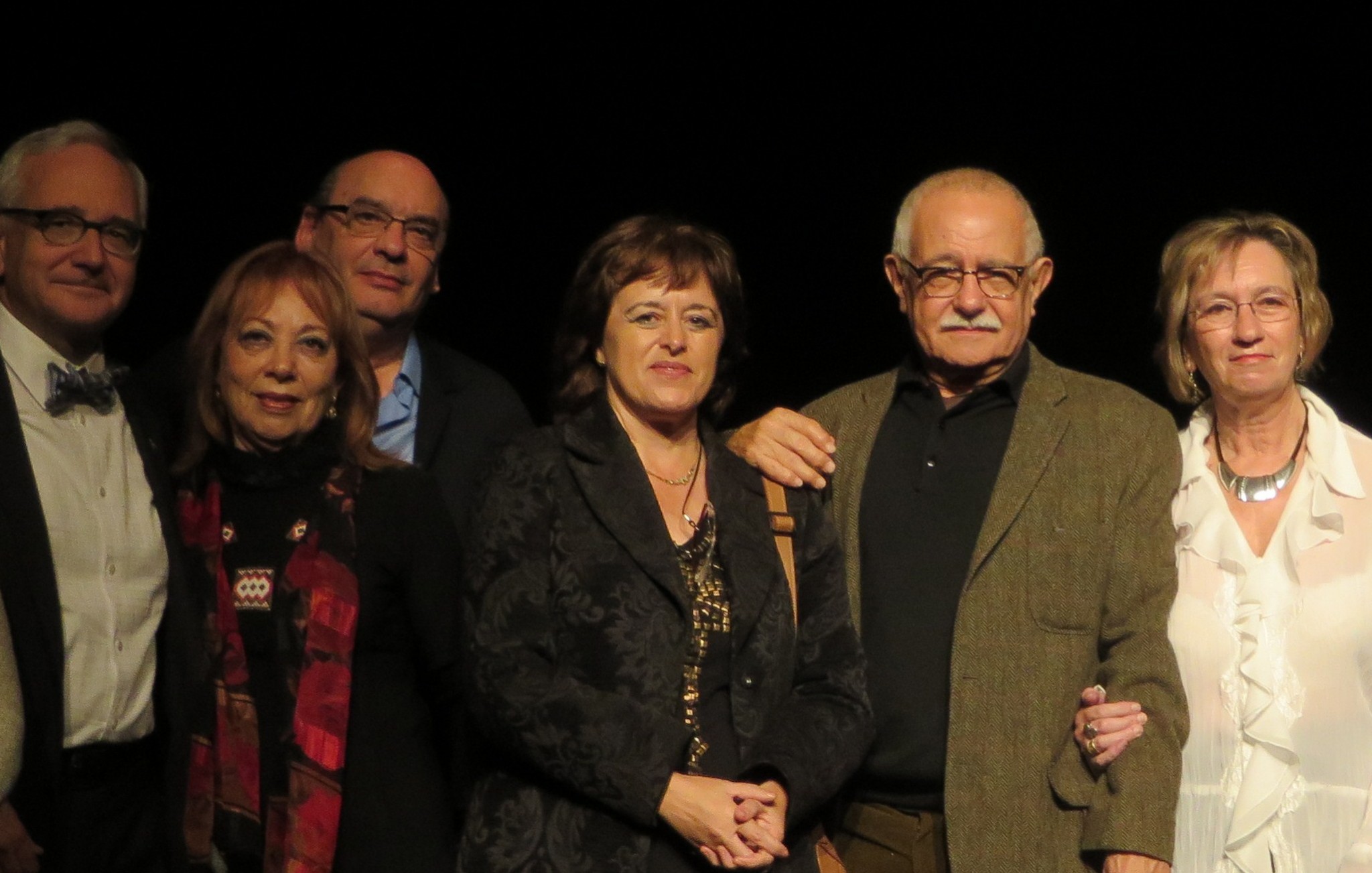 9 Carles Duarte (Barcelona), Margalit Matitiahu (Israel), J. M. Muñoz Quirós (Ávila), Emilia González (Salamanca), Pío E. Serrano (Cuba) y Maria do Sameiro Barroso (Portugal). Foto de Jacqueline Alencar