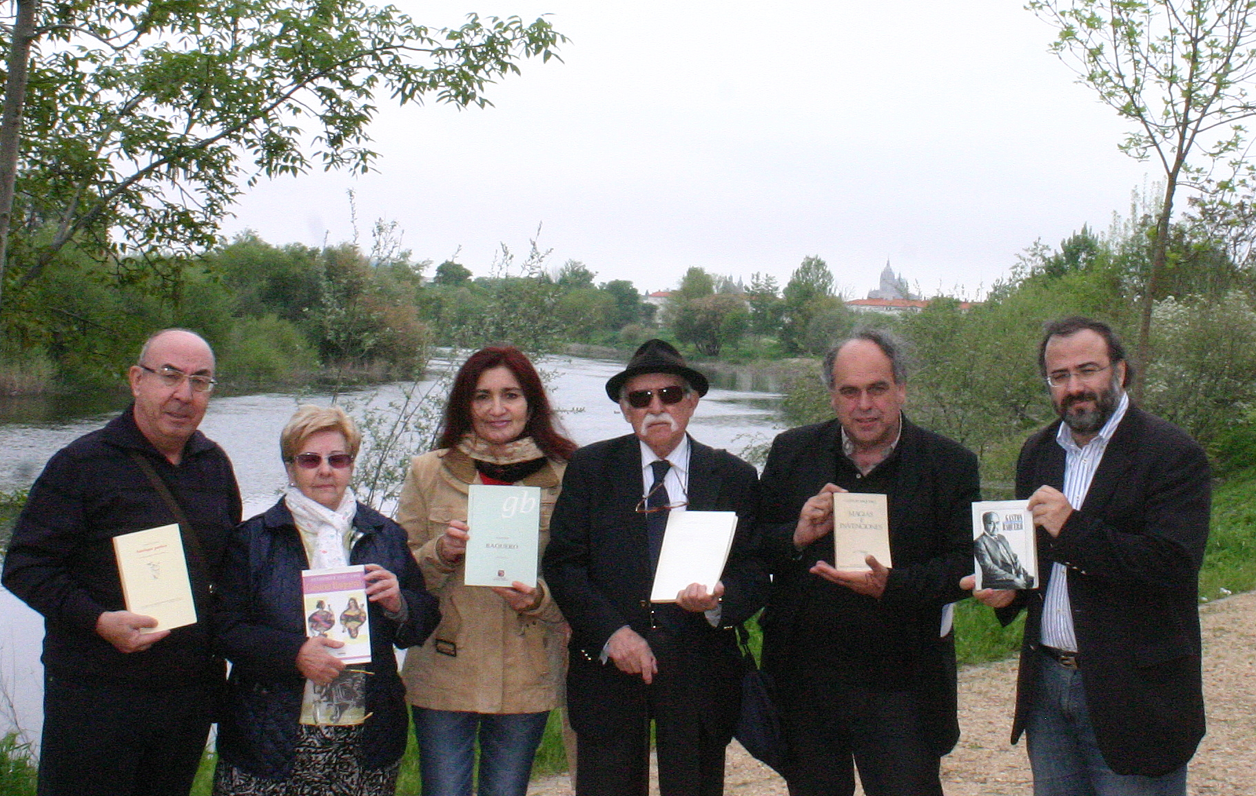 11 Sánchez, Amat, Alencar, Frayle, Amador Martín y Alencart, recordando a Baquero a orillas del Tormes (2014)