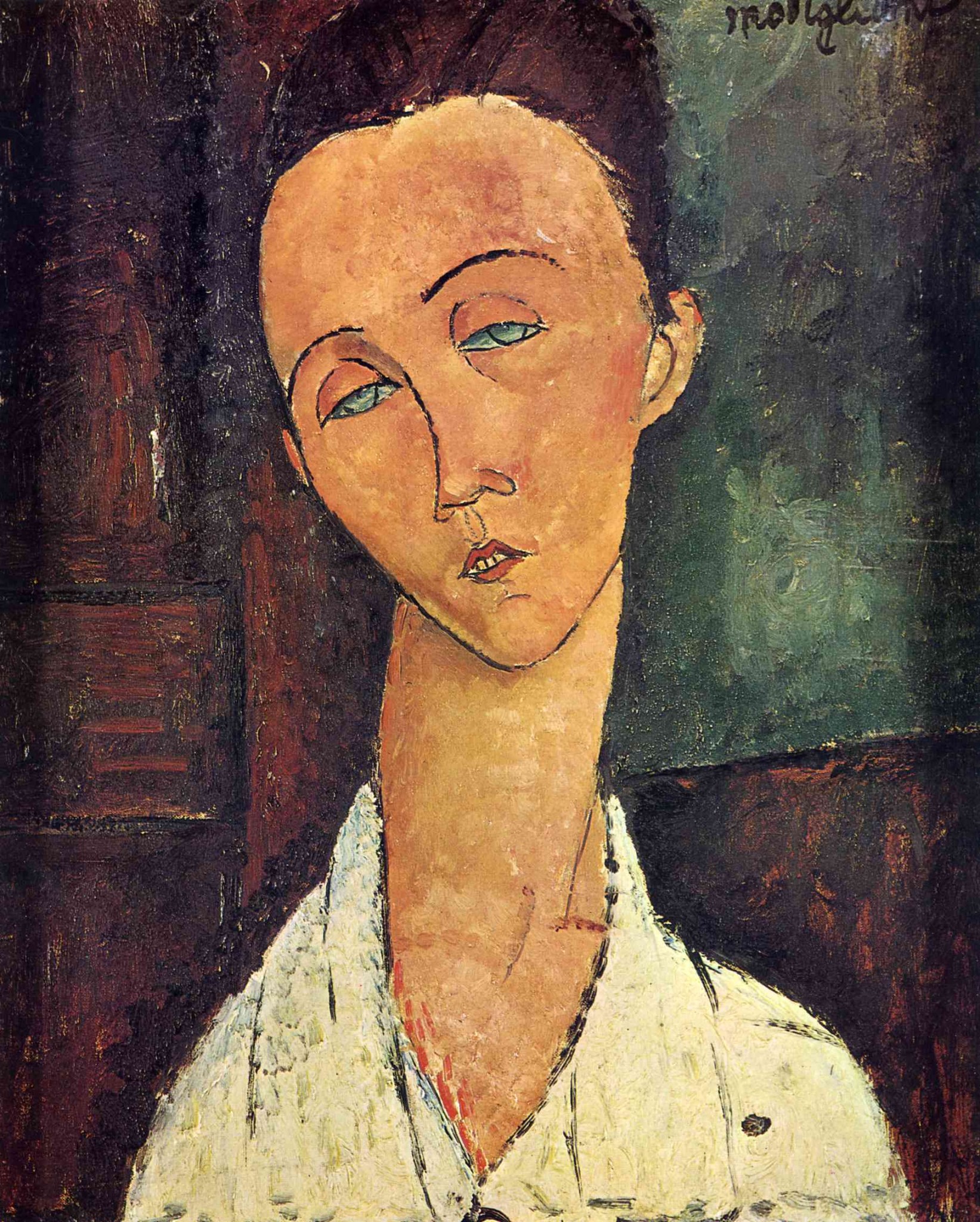 5 Retrato de Lunia Czechowska, de Amedeo Modigliani