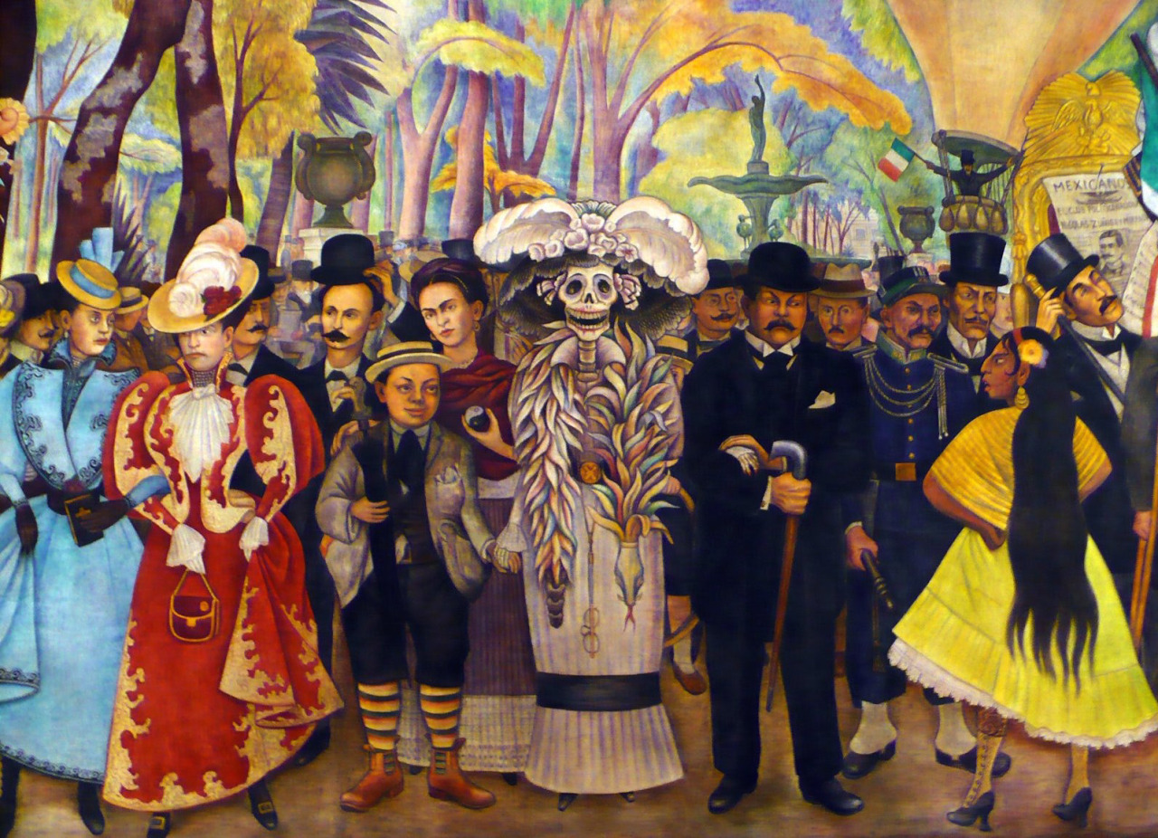 11 Sueño de una tarde dominical en la Alameda Central, de Diego Rivera (Fragmento)(1947)