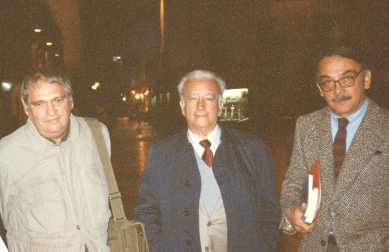 13 Rafael Cadenas, Guillermo Morón y Eugenio Montejo, en Salamanca (Foto de Jacqueline Alencar)