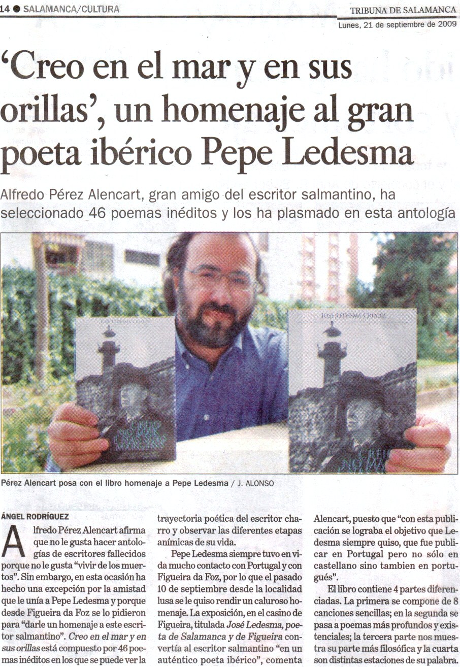 9 Alencart con la edición bilingüe de la antología (Tribuna de Salamanca)