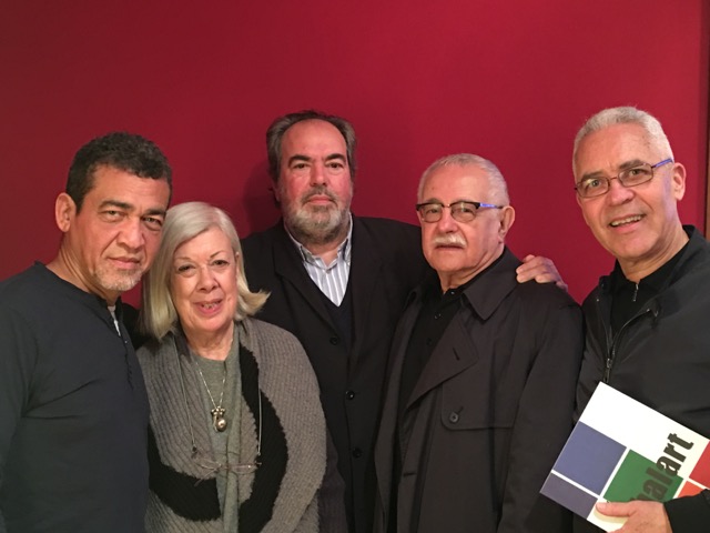 4 León de la Hoz, Teresa García, Felipe Lázaro, Pío E. Serrano y Efraín Rodríguez Santana