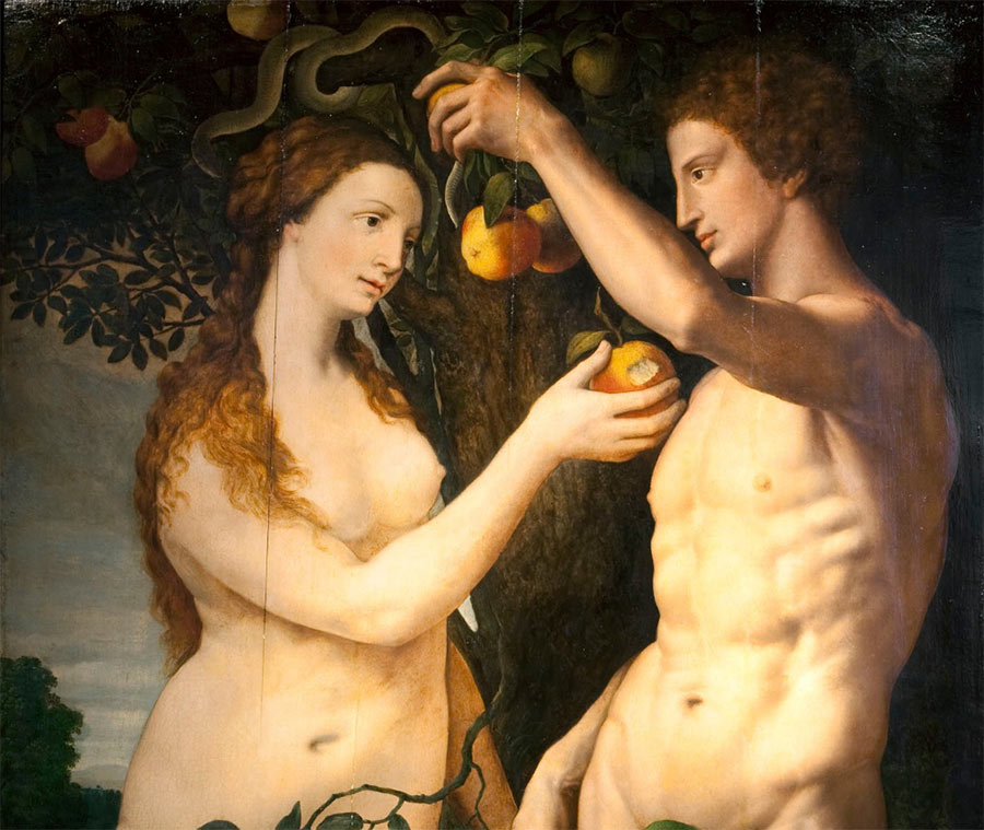 3 Adán y Eva, de Frans Floris