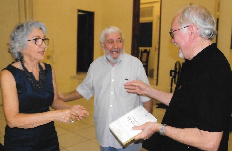 Con el periodista Woden Madruga y el profesor y escritor Tarcísio Gurgel