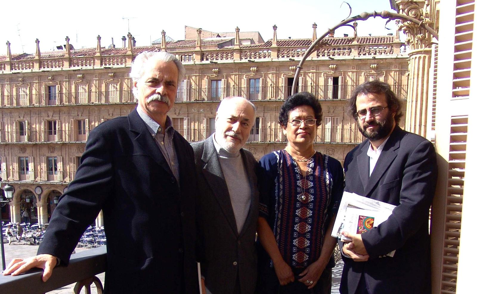 6 Santiago Sylvester (Argentina), Reinaldo Valinho (Brasil), Ana Ilce Gómez y A. P. Alencart (Foto de Jacqueline Alencar)