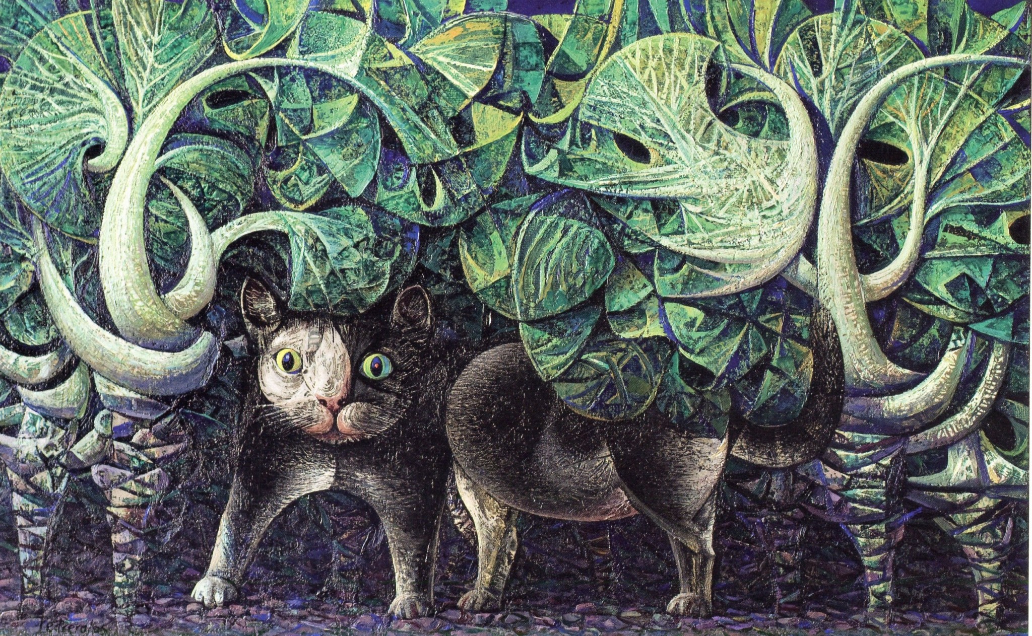 2 Gato en la noche, de Antonio Pedrero