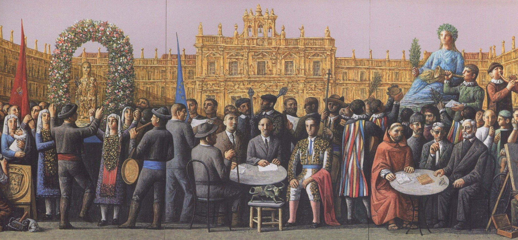 1 En la Plaza Mayor de Salamanca, de Antonio Pedrero