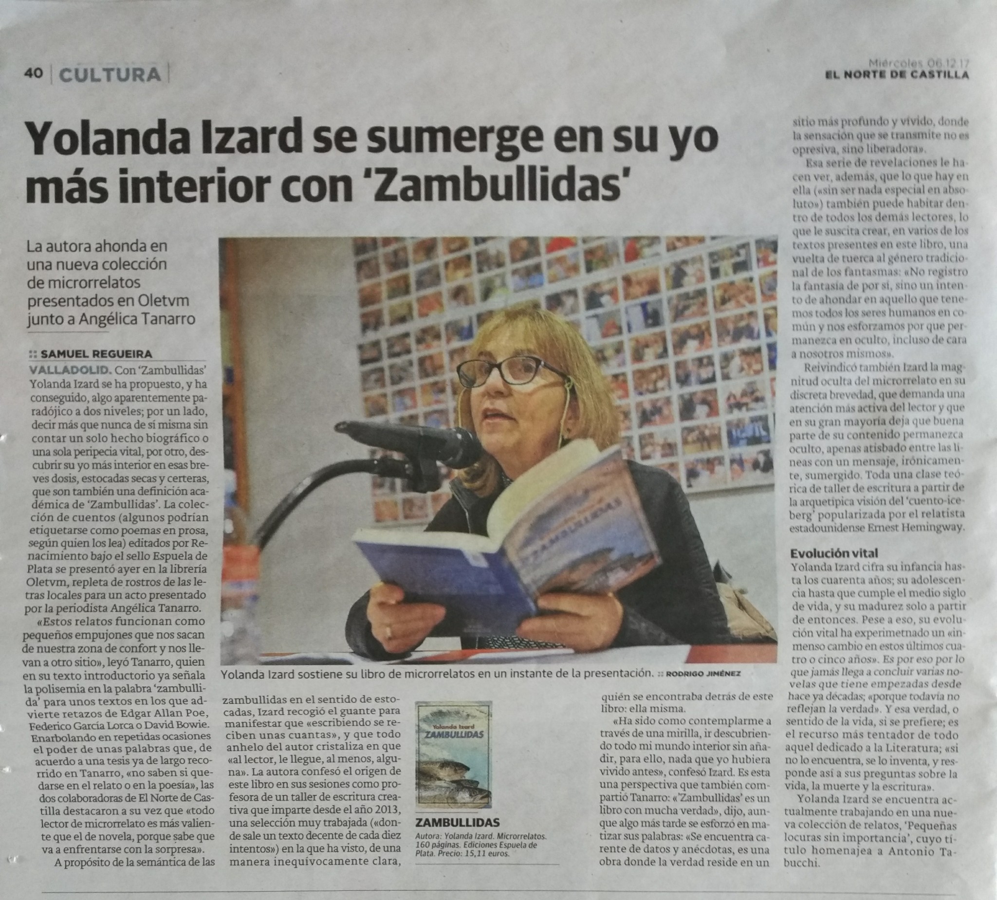 29 Zambullidas en El Norte de Castilla, 06.12.17