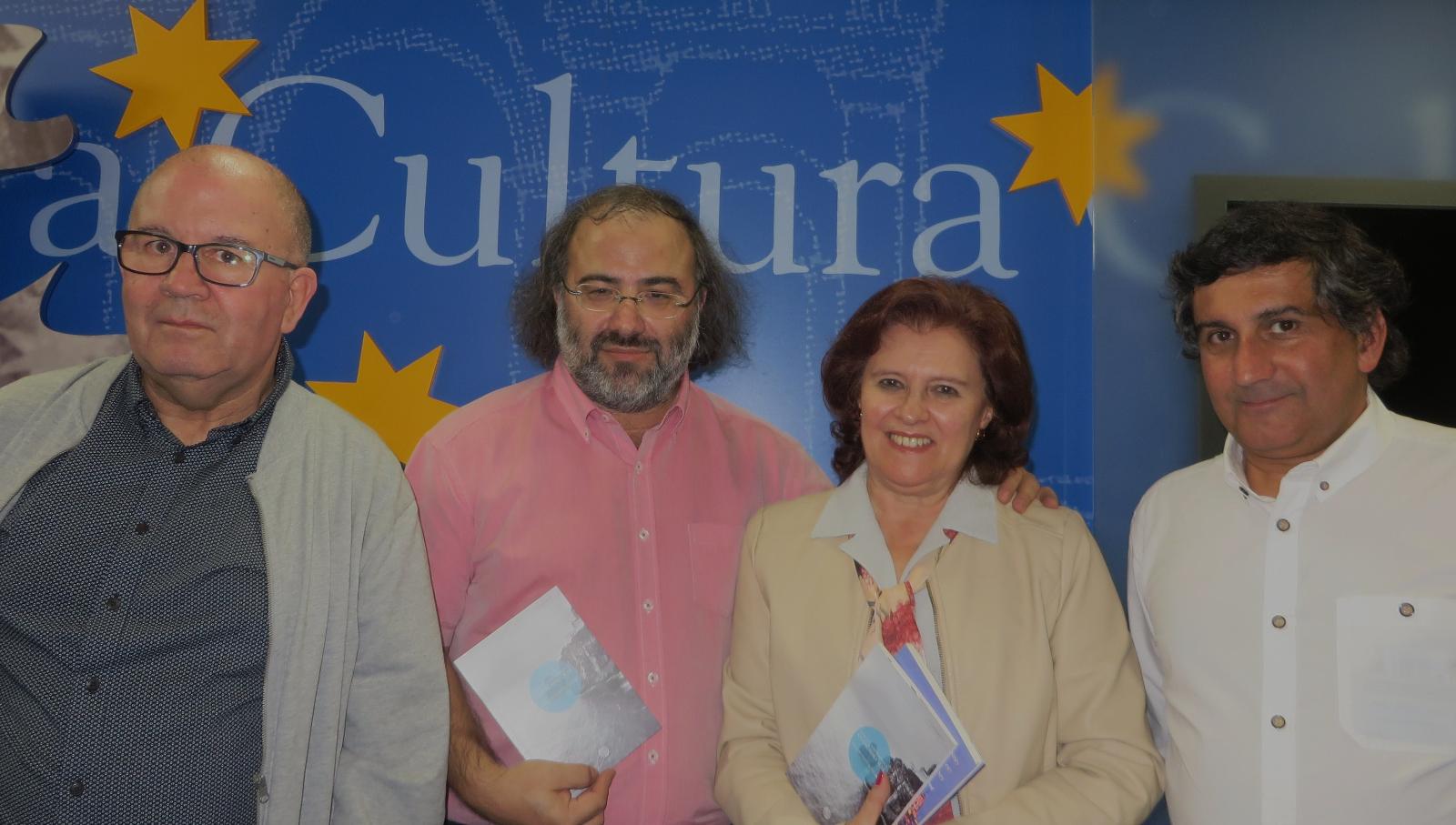 5 Oliveira, Alencart, Regalo y Pinto, en la presentación del poemario (foto José Amador Martín)