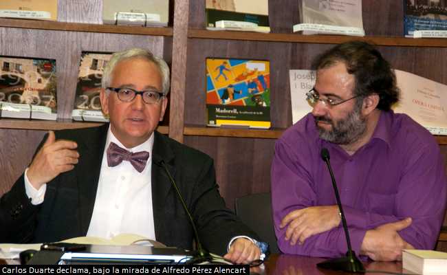 4 Carles Duarte y Alfredo Pérez Alencart, en Barcelona