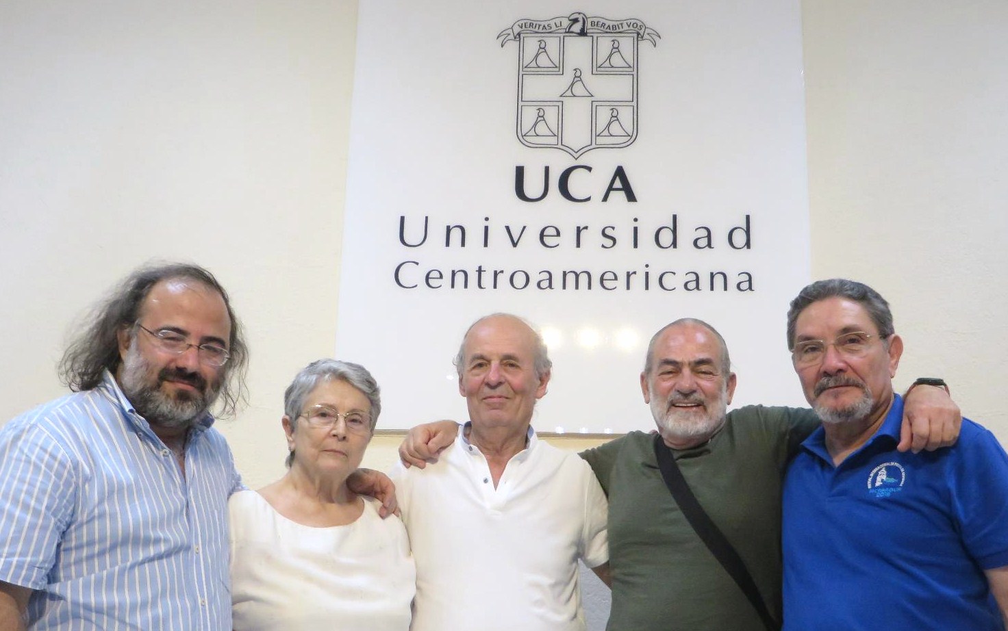 12 Alencart, Najlis, Coco, Sauma y Avilés, en la Universidad Centroamericana