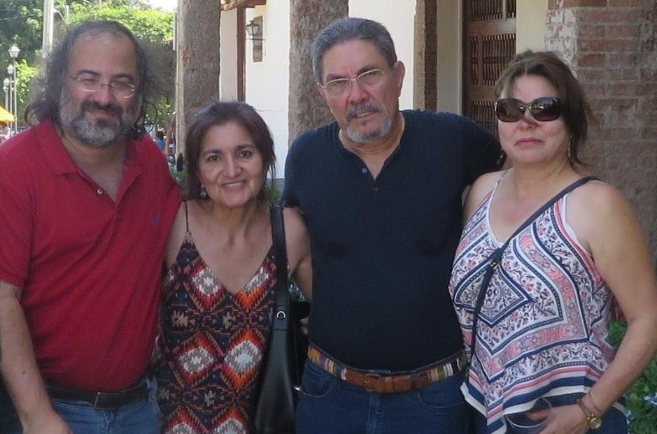 9 Alfredo P. Alencart, Jacqueline Alencar, Humberto Avilés y Juanita Büschting (foto de A. D. )